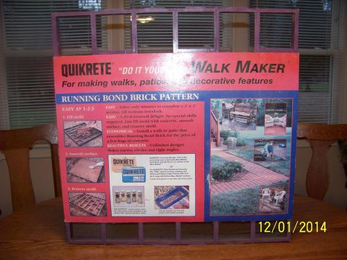 Quickrite concrete walk maker brick pattern stamp 24 x 24