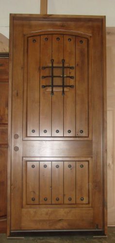 Krosswood Door KA002VTUSCANY DESIGN 42&#034; X 96&#034; Front Entry Door Knotty Alder Door