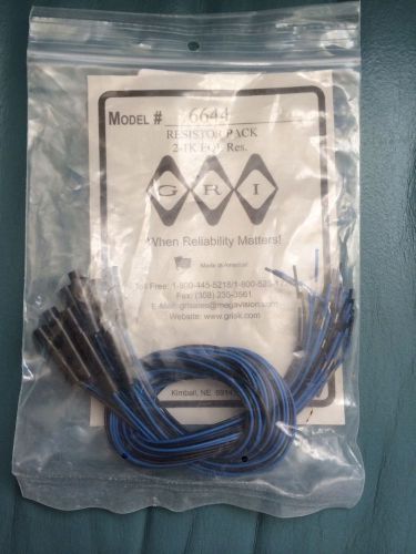 Gri resistor pack 2-1 k eol res.model # 6644 for sale