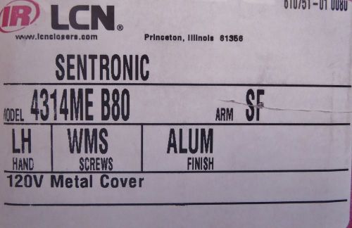 Lcn sentronic 4314me b80 120v left handed aluminum metal cover for sale