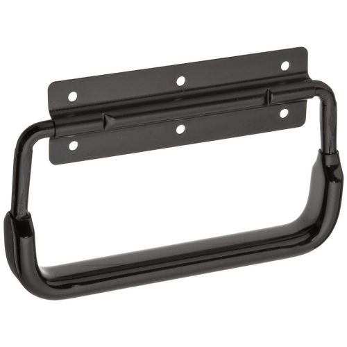 Monroe aluminum folding pull handle, rectangular grip, dull black finish, 4-1/8&#034; for sale