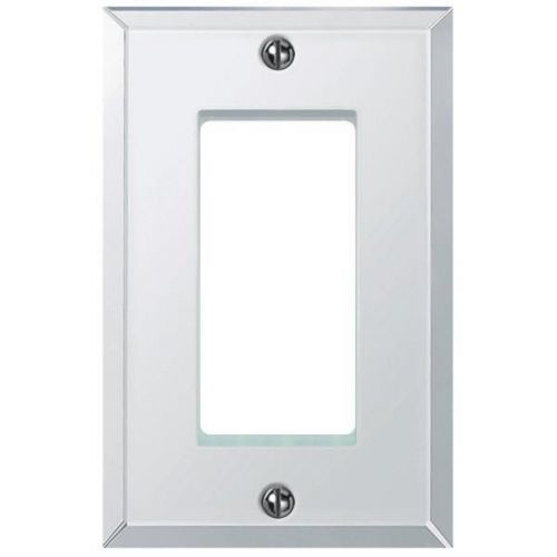 Beveled Glass Mirror Decorator Wall Plate-1RKRBVL MIRR WALLPLATE