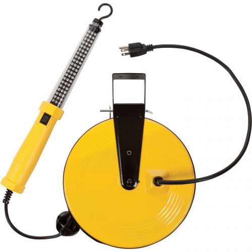 Bayco hanging worklight on 50ft. retractable reel — 120 lumens, 60 leds for sale