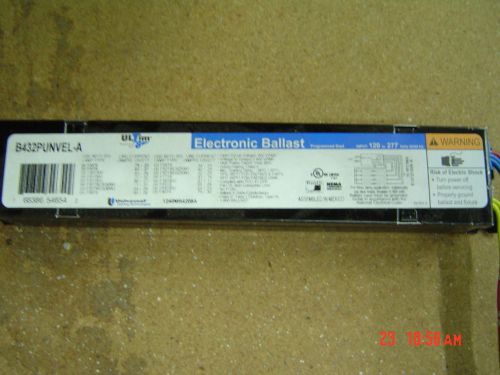 Universal 4 lamp t8 ballast b432punvel-a new for sale