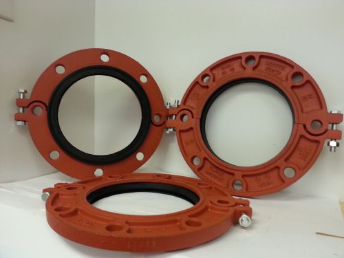 3-new 8&#034; standard ips grooved flange adapters for sale