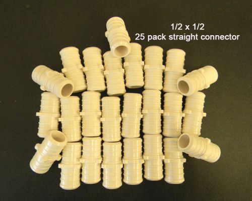 25 poly plastic 1/2&#034;  coupler for pex for sale