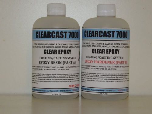 Jewelry making craft coating casting epoxy resin - 32oz. kit (1:1 mixing) for sale