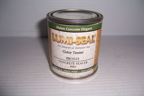 Lumi-seal concrete sealer paint 1/2 pint bronze 8502 great 4 concrete crafts new for sale