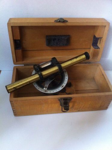 Vintage collectable brass 1950&#039;s david white surveyors utility level w box for sale