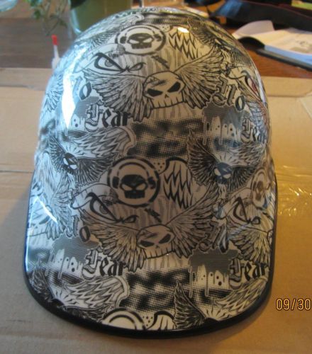 New custom hydrographic north/fibre metal hard hat w/ratchet no fear design for sale