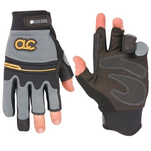 Clc custom leather craft 140l flexgrip fingerless pro framer xc™ gloves, large for sale