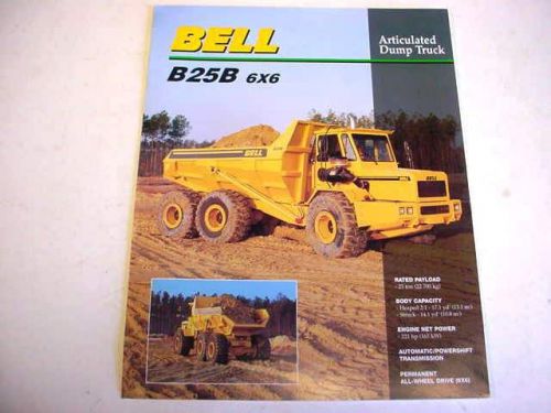 Bell B25B 6x6 Articulated Dump Truck Color Brochure                    b2