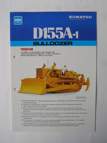 KOMATSU D155A-1 Bulldozer Brochure Japan