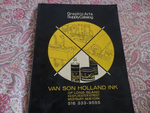 Big Van Son Holland Printing Supplies Catalog