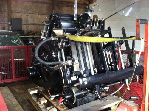 Heidelburg Windmill Printing Press 1950- 100th Year Golden Decal Plate