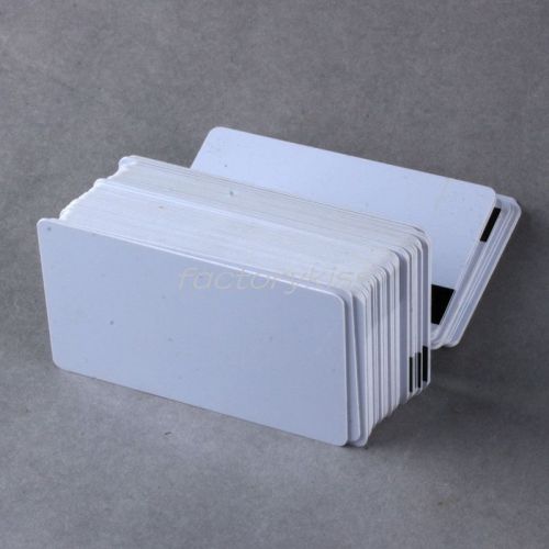 50x Blank PVC Bank Credit Card Magnetic Stripe Card IND