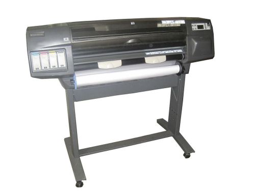 Hp designjet 1055cm plus 36&#034; wide format plotter color inkjet printer c6075b for sale
