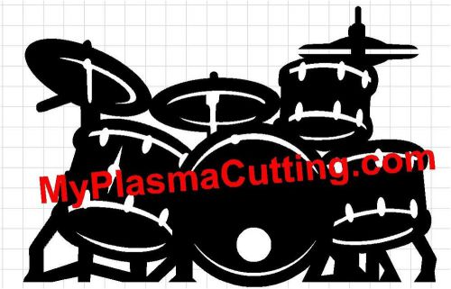Drum kit CNC cutting file .dxf format  clip art
