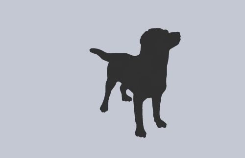 Dog DXF CNC Clip art Plasma, laser, router .dxf pet animal