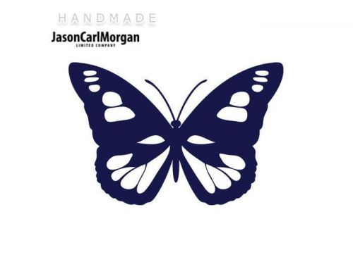 JCM® Iron On Applique Decal, Butterfly Navy Blue