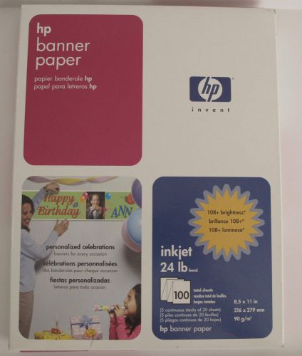 HP Banner Paper 8.5 x 11 in. 90 sheets