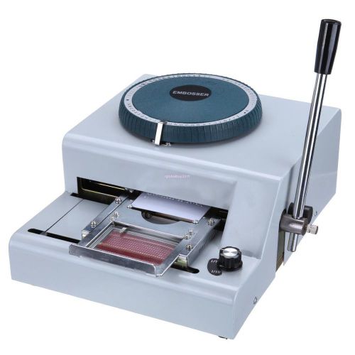 68-character new pvc manual credit card embossing machine embosser for sale