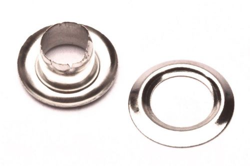 100 #0 1/4&#034; grommet machine grommets &amp; washers nickel eyelets hand press tool for sale