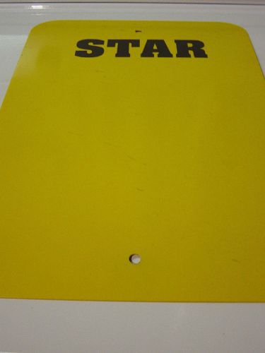 Yellow parking blank sign heavy metal make your own custom 12&#034;x 18&#034; double sided for sale