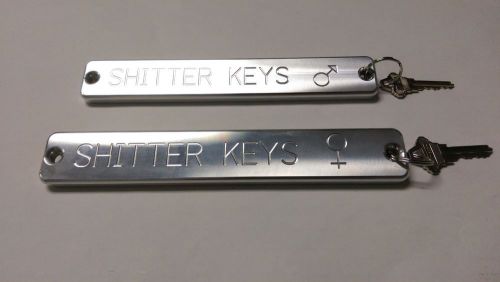 Shitterkey&#039;s men and womens key chain CNC milled Billet Aluminum
