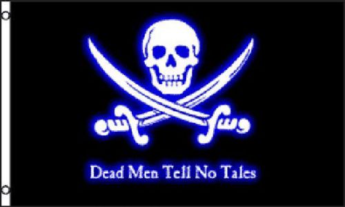 Dead Men tell No Lies Pirate Flag 3x 5&#039; Indoor Outdoor Deluxe Banner