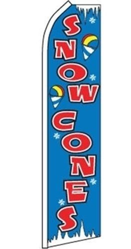 Snow cones  x-large swooper flag - a-349 for sale