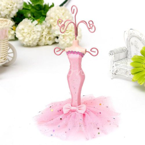 Exquisite Mermaid Mannequin Dress Jewelry Display Earring Necklace Stand Holder