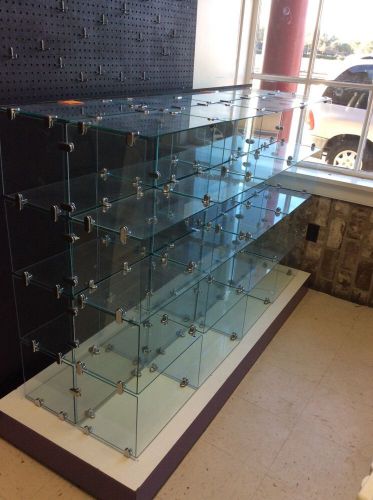 Clear Glass Cubical Display Cases