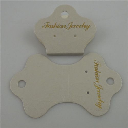 50PCS Paper Dangle Necklace Dangle Earring Stud Bracelet Display Hanging Card