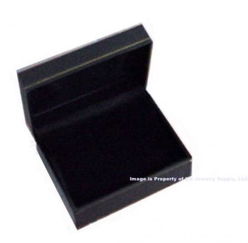 6 Black Leatherette Watch or Bracelet  Jewelry Display Gift Boxes with Pillows