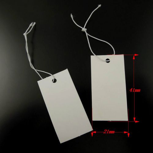 36343 White Color Paper Jewelry Accessories Display Hanging Tag 1198 pcs