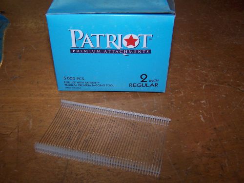 Lot of 5000 Patriot 2&#034; Regular Barbs Tagging Gun Pricing Price Tag Attacher