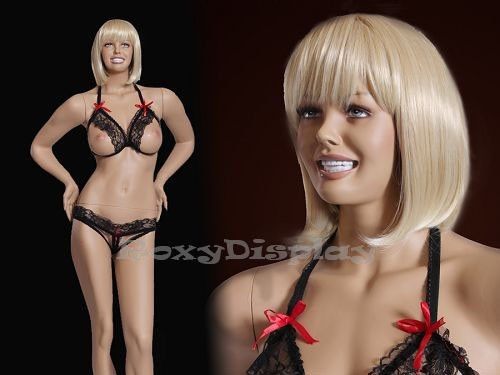 Sexy big bust female fiberglass mannequin #mz-mary for sale