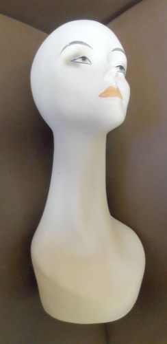 17&#034; Mannequin Head for wigs, jewelry, scarf, hats.  Has face make up already