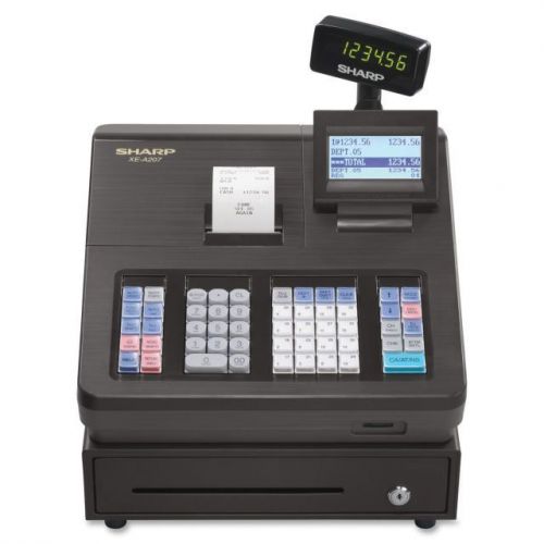 Sharp xe series electronic cash register, thermal printer, 2500 - shrxea207 for sale