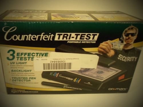 Drimark Products Tri-Test Ultraviolet Counterfeit Detection System, Black