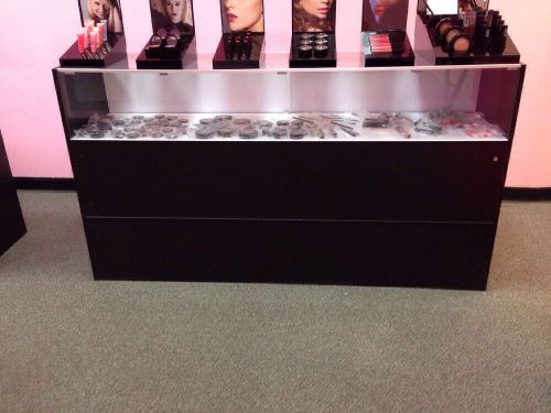 New Black &#034;70&#034; jewelry display Showcase. Already assembled