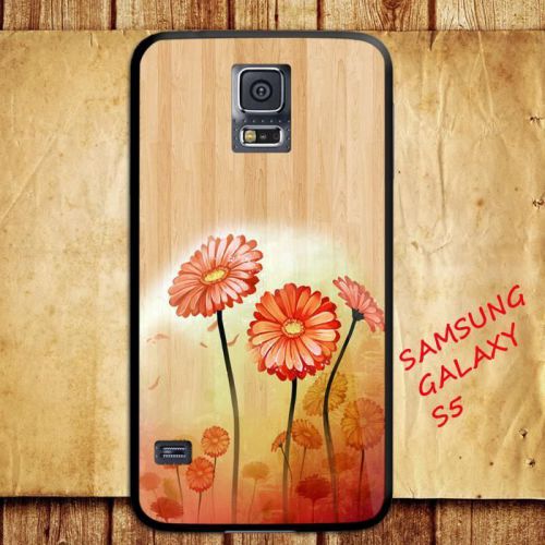 iPhone and Samsung Galaxy - Close Up Flowers Wood Texture Floral - Case