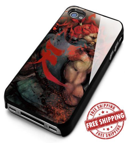 Akuma Street Fighter Logo For iPhone 4/4s/5/5s/5c/6 Black Hard Case