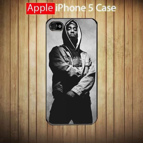 iPhone and Samsung Case - White Black Retro 2pac Tupac Shakur Rapper - Cover