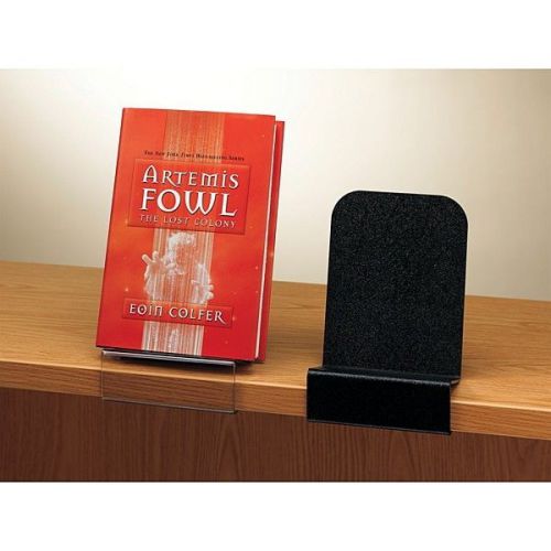 Black Clip-On Shelf Book Display : Library Supplies : Bookstore display fixtures