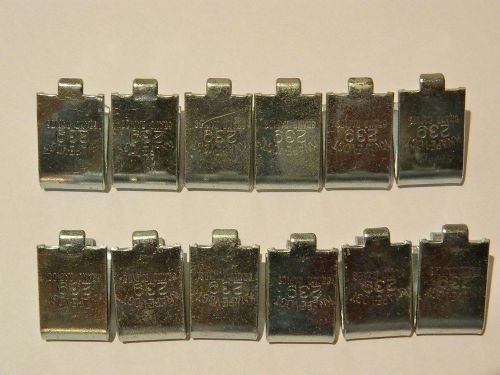 12 pieces knape &amp; vogt 239 pilaster clip clips shelf support steel for sale