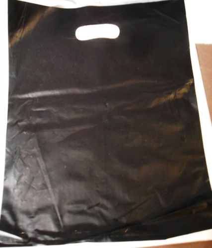500 12 x 15 black retail shopping bags