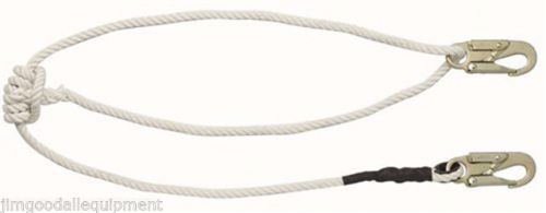 Tree Climbers Adjustable Safety Lanyard,1/2&#034;D X 4&#039;-7&#039; L (3) Strand Construction