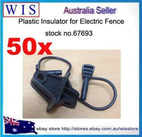 50xPinlock Insulator for Steel Post,Plastic Insulator,Electric Fence-67693